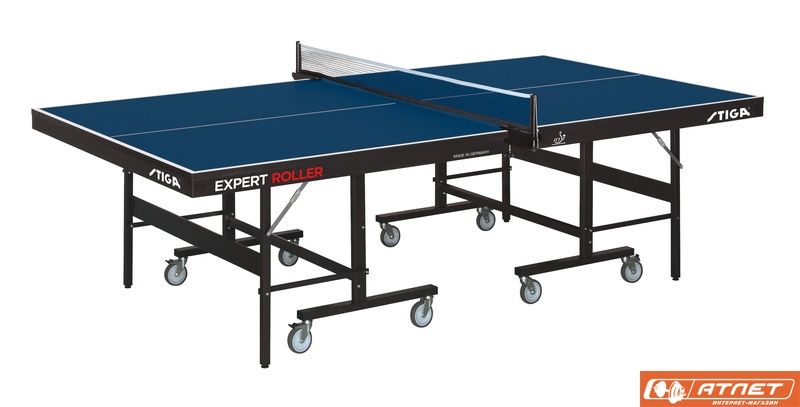 Теннисный стол Stiga Expert Roller CSS ITTF + 2 ракетки в подарок