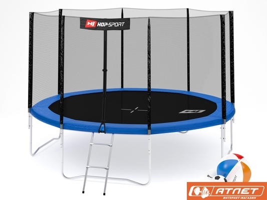 Батут Hop-Sport 12ft (366cm) с внешной/внутренной сеткой