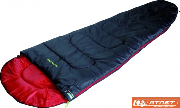 Спальный мешок High Peak Action 250 / +4°C (Left) Black/red