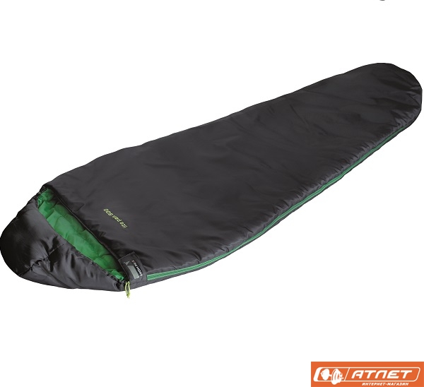 Спальный мешок High Peak Lite Pak 800 / +8°C (Right) Black/green