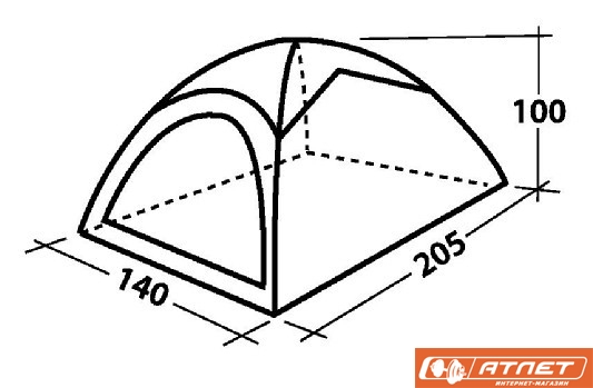 Палатка туристическая Easy Camp COMET 200 (120050)