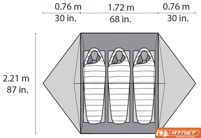 Палатка Cascade Designs Mutha Hubba NX Tent (Green)