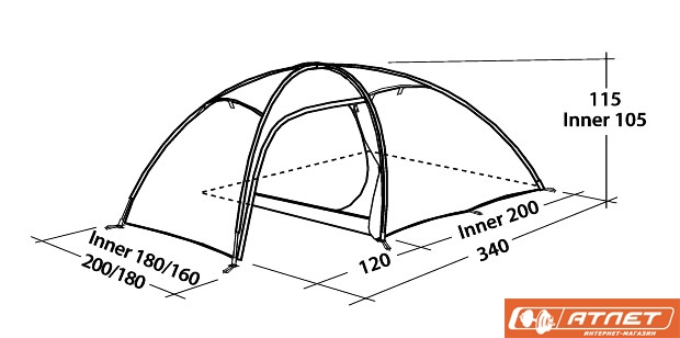 Палатка Easy Camp  Lightning 300