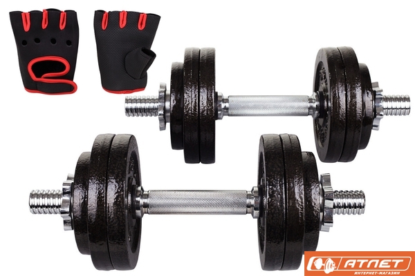 Гантели металлические Hop-Sport Strong 2х15кг