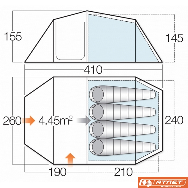 Палатка Vango Ark 400+ River