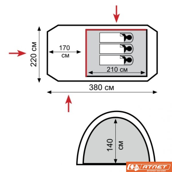 Палатка Tramp Octave 3